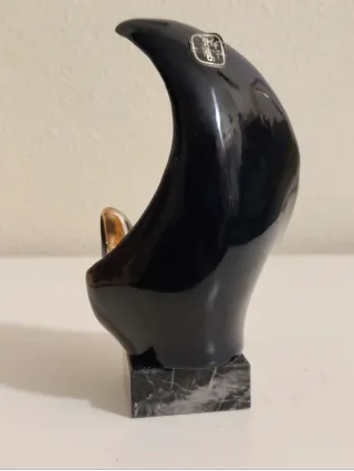 Paloma cerámica Galos dorada y plateada