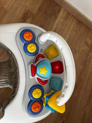 Andador Bebe MS Gris con Juguetes
