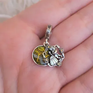 CHARM LA BELLA Y LA BESTIA COLGANTE BAILE