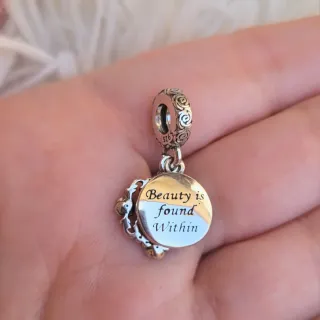 CHARM LA BELLA Y LA BESTIA COLGANTE BAILE