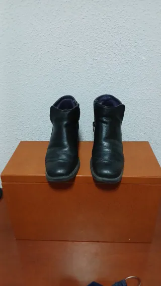 Botines de piel Pheasant negros