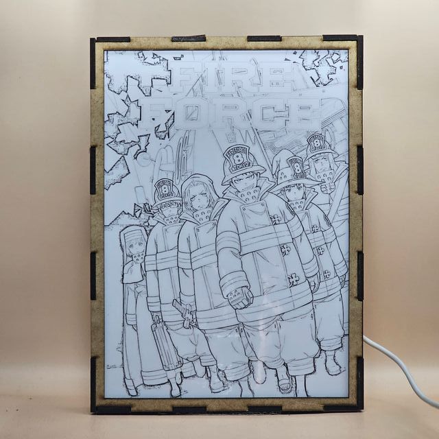 Lámpara LED Fire Force Doble Imagen