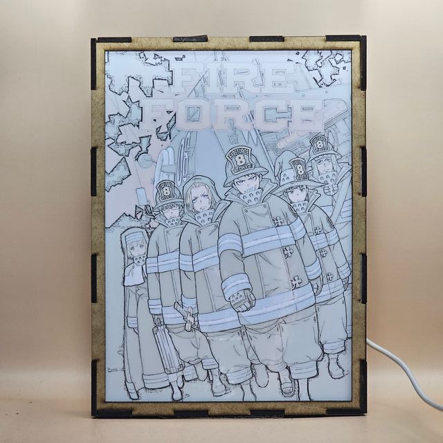 Lámpara LED Fire Force Doble Imagen