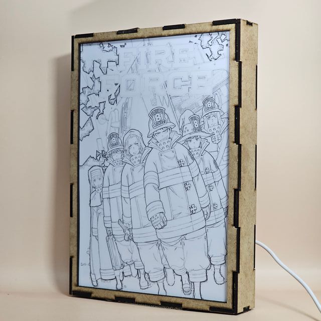 Lámpara LED Fire Force Doble Imagen