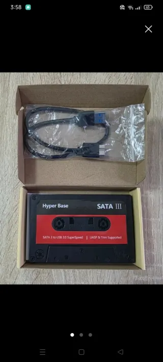 Disco Duro Portátil 500GB Hyper Base Batocera