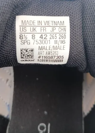 Scarpe Adidas uomo/donna bianche e nere