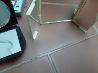 2 espejos  retro de bolso para maquillaje