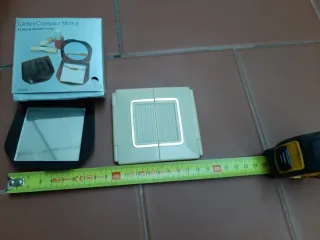 2 espejos  retro de bolso para maquillaje