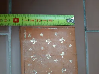 Cartera artesanal vintage para documentos