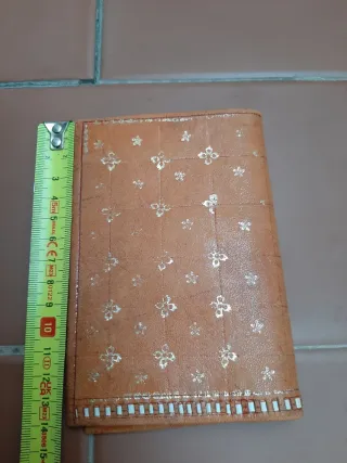 Cartera artesanal vintage para documentos