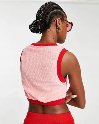 XXXS Chaleco Adidas Adicolor 70s Monogram Pink