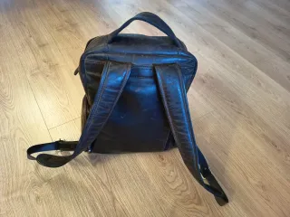 Mochila Cuero STILORD Edison Marrón oscuro