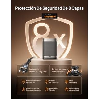Dreo Calefactor Atom One, 3-Modos 3-Velocidades, 70°Oscilación, NUEVO, Calefactor cerámico de PTC con termostato, con termostato, temporizador 1-12H, Mando a distancia, Modo ECO-Ahorro de energía