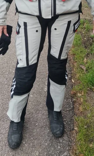 Chaqueta Moto Clover Laminator Wp Negra/Gris T/38