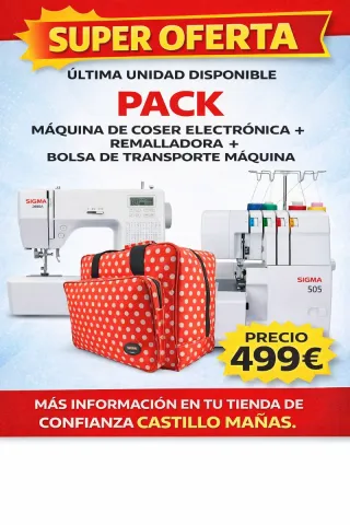 Oferta Máquina Coser Electrónica + Remalladora