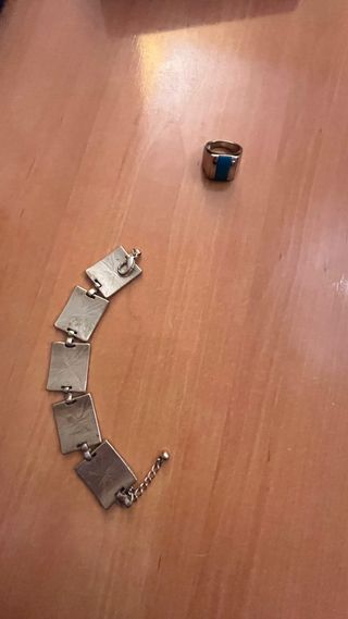 Lote Bijou Brigitte Anillo y Pulsera