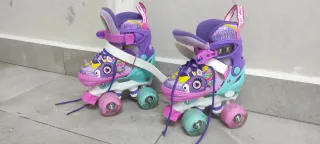 Patines Ajustables Unicornio 4 Ruedas Niña