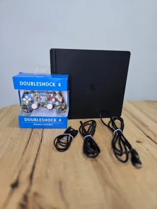 PS4 Slim 1TB Negra + Mando DobleShock 4