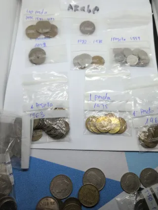 Lote de monedas antiguas