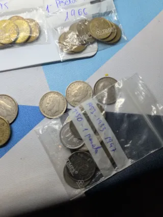 Lote de monedas antiguas