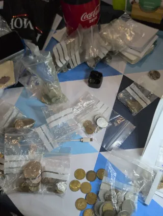 Lote de monedas antiguas