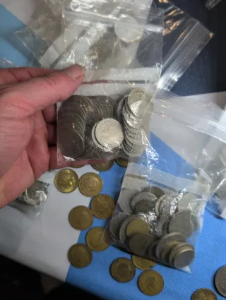 Lote de monedas antiguas