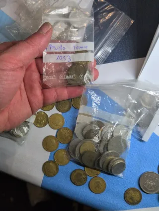Lote de monedas antiguas
