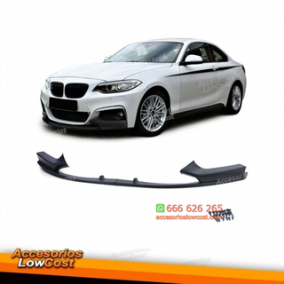 Spoiler delantero negro mate adecuado para BMW Se