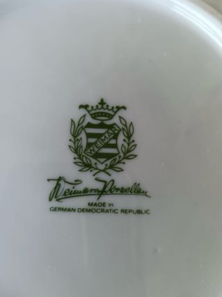 Burriera Weimar porcellana decoro oro