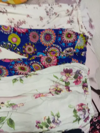 4 Pantalones Anchos Ligeros Estampados M/L