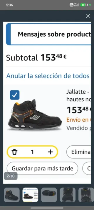 Botas seguridad Jallatte S3. ¡¡ 153€ en Amazon !!