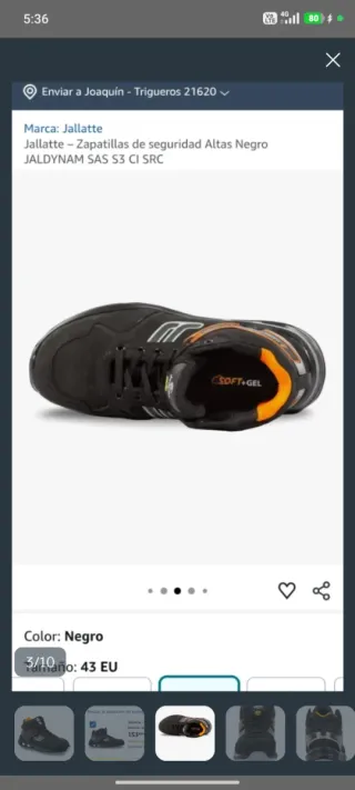 Botas seguridad Jallatte S3. ¡¡ 153€ en Amazon !!