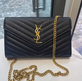 Bolso de hombro YSL Kate pequeño de cuero
