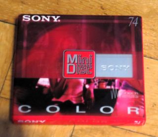 MINI DISC VIRGEN SONY COLOR 74