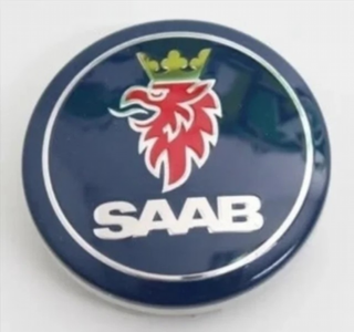 Emblema capot SAAB 67mm azul