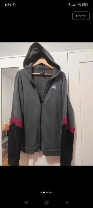 Chaqueta Adidas gris Talla L