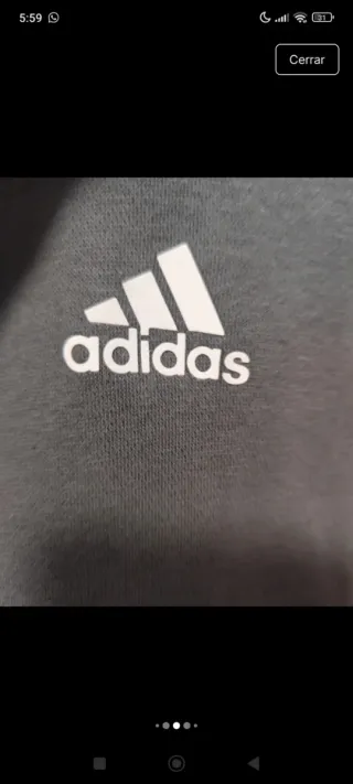 Chaqueta Adidas gris Talla L