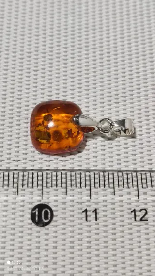 Colgante Ámbar Báltico Plata 925.