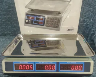 Báscula Digital LED a batería y a luz , Max 40kg