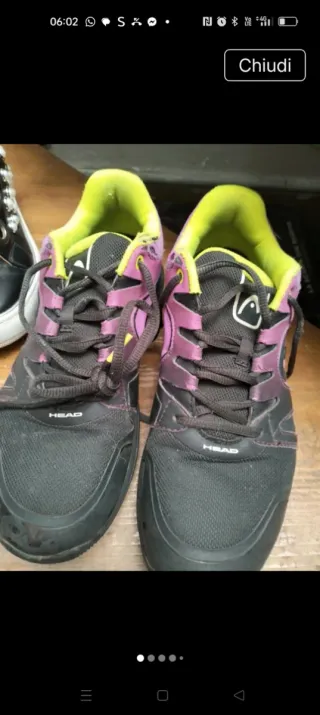 Scarpe sportive Head nere e viola