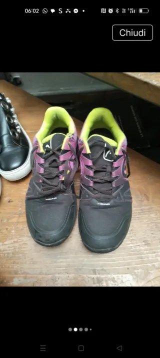 Scarpe sportive Head nere e viola