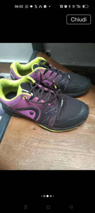 Scarpe sportive Head nere e viola