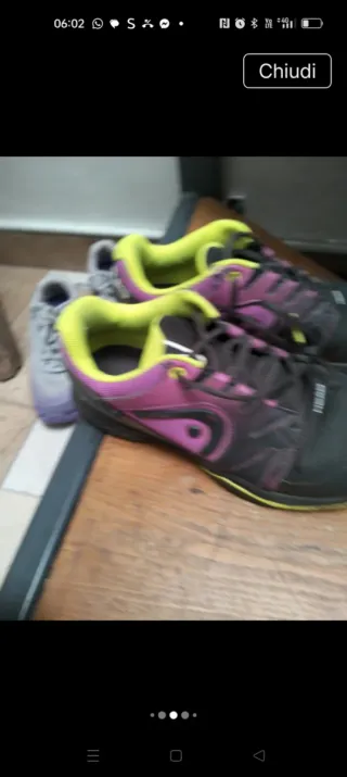 Scarpe sportive Head nere e viola