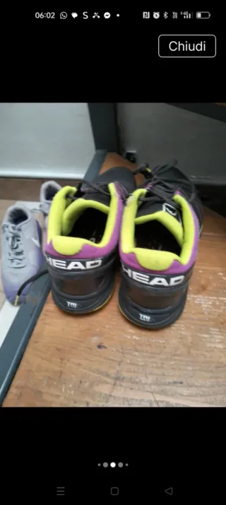 Scarpe sportive Head nere e viola