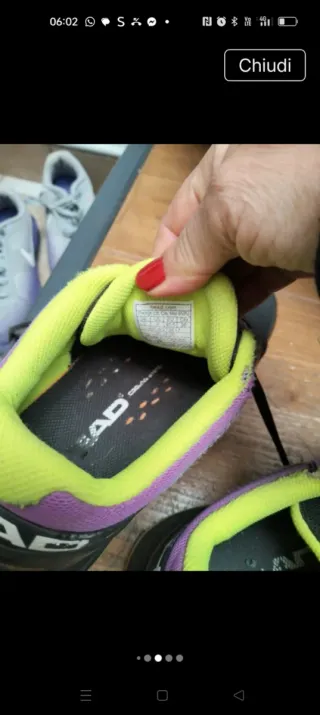 Scarpe sportive Head nere e viola