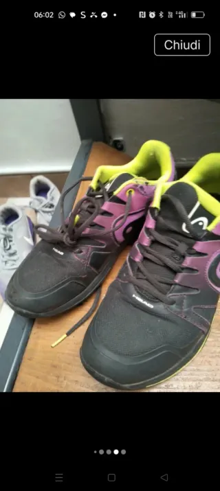 Scarpe sportive Head nere e viola