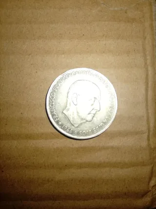 100 pesetas plata Franco 1966