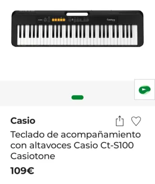 Teclado Casio CT-S100 Casiotone