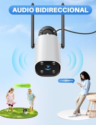 WOLFANG WS02 2K UHD WiFi IA Exterior IP65 PACK 2