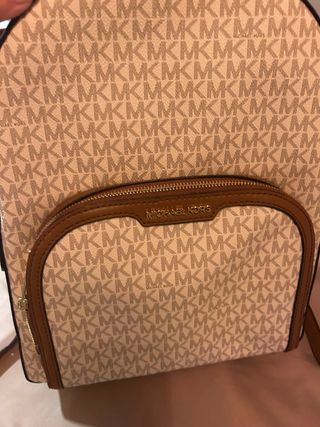 Mochila Michael Kors Beige y Marrón